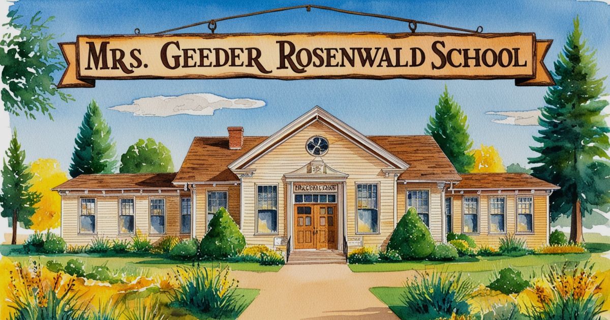 Mrs. Geeder Rosenwald School: A Legacy of Learning 2024